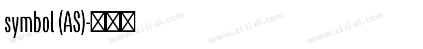 symbol (AS)字体转换